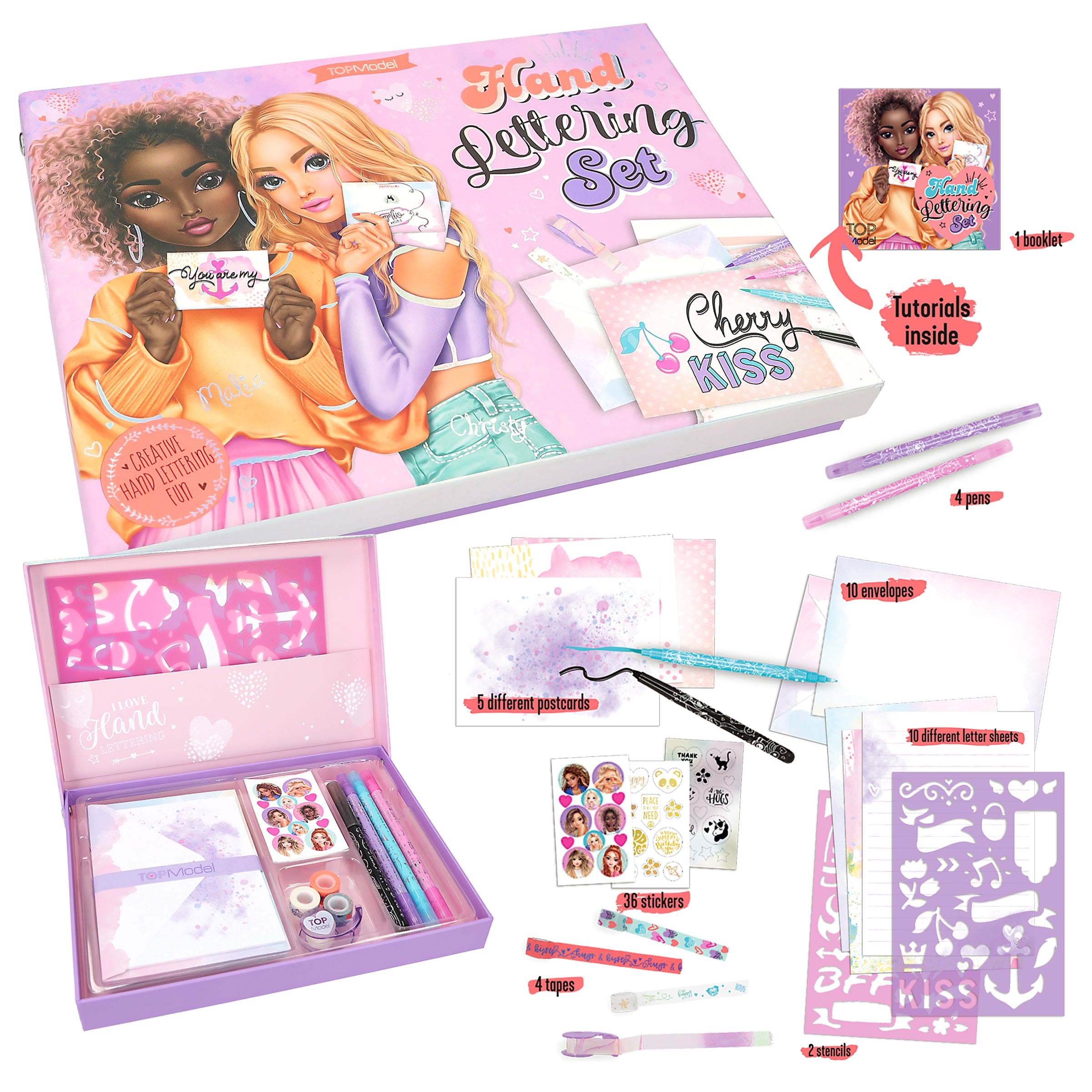 TOPModel Set de Cartas y Lettering Box