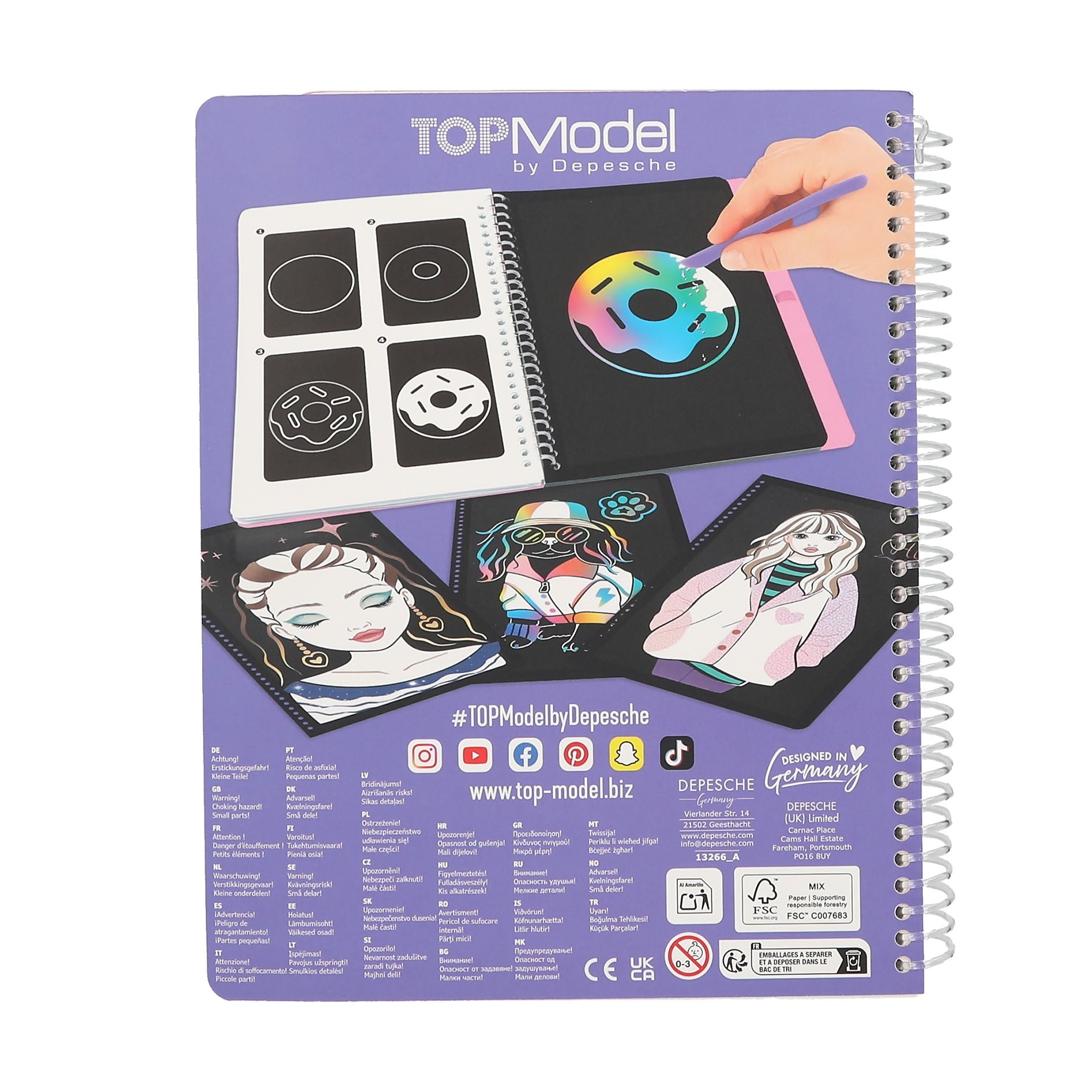 TOPModel Libro mágico para rascar