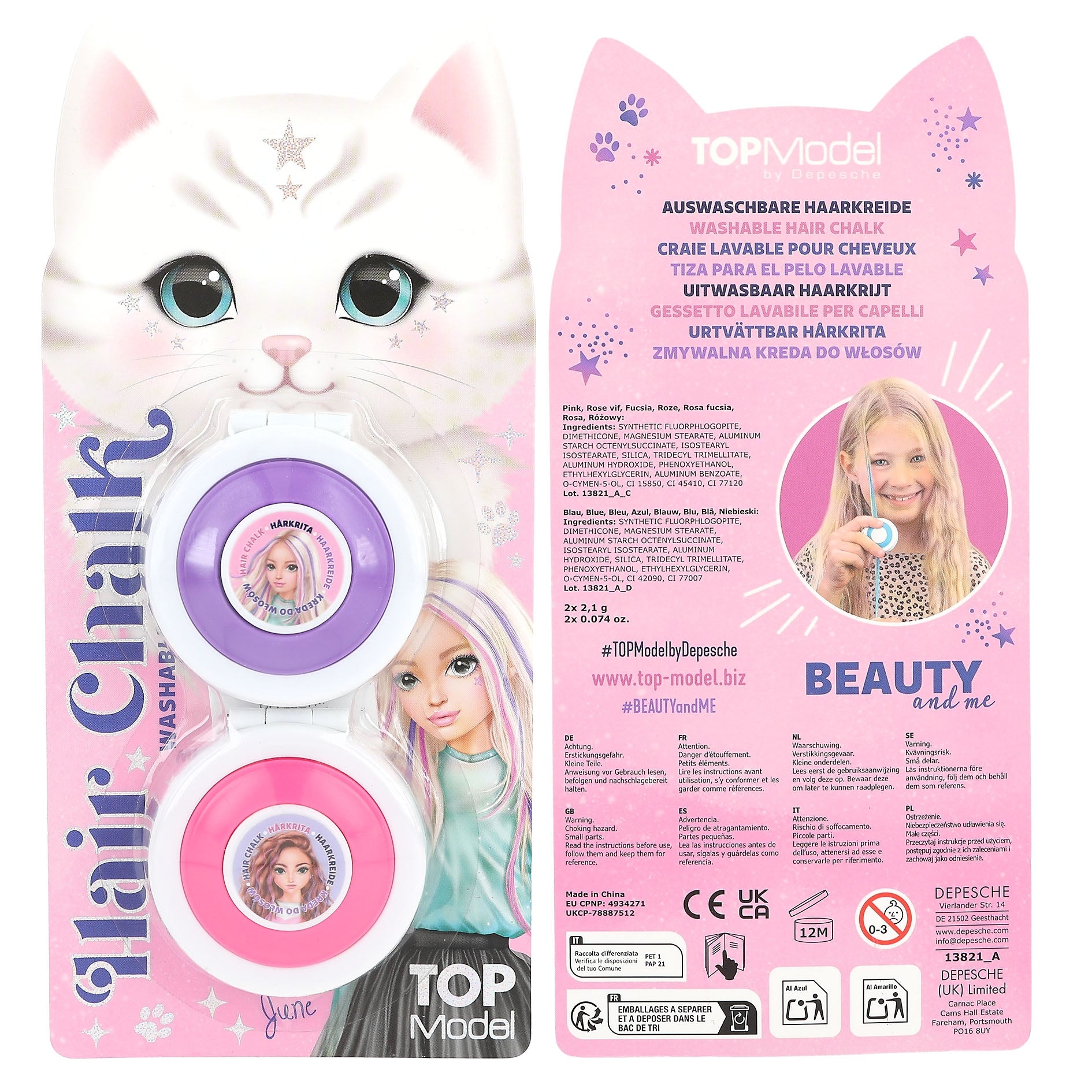 TOPModel tizas para el pelo BEAUTY and ME