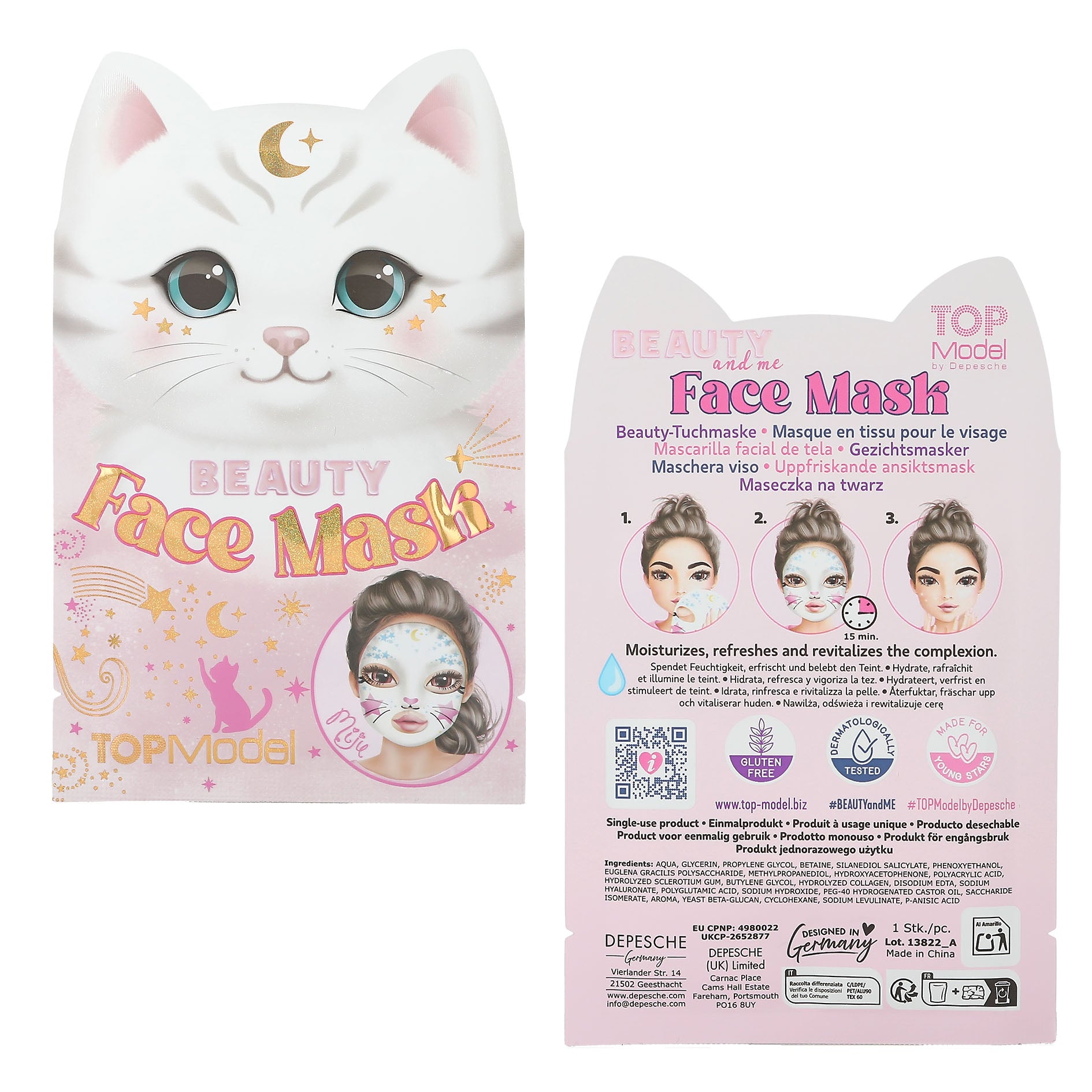 TOPModel mascarilla facial animal BEAUTY and ME