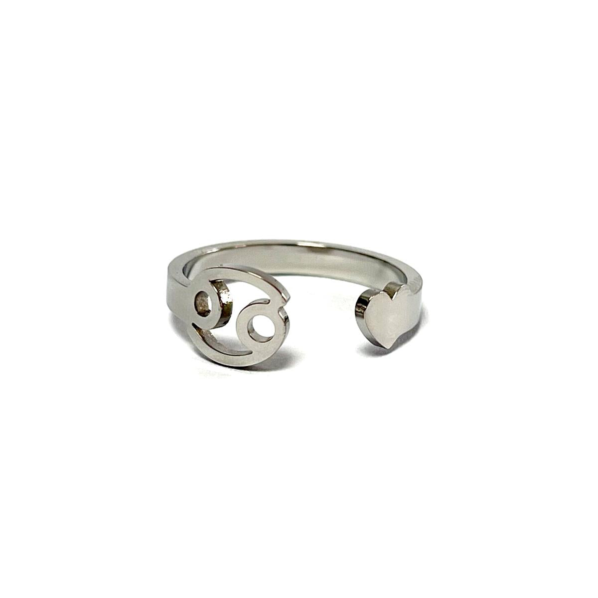 Anillo acero Horóscopo - Cáncer