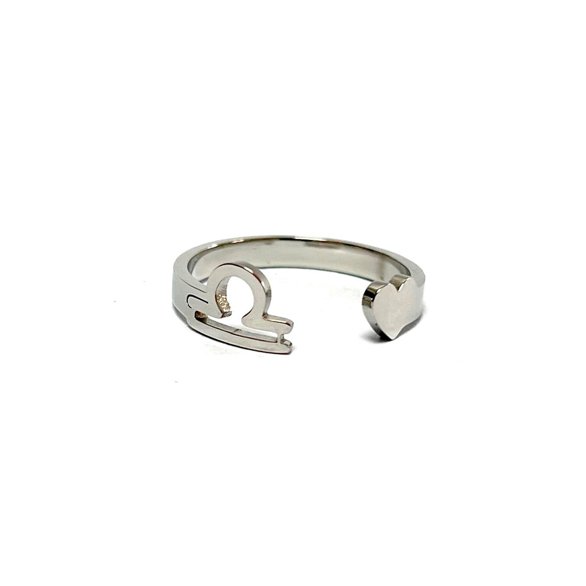 Anillo acero Horóscopo - Libra