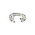 Anillo acero letra - L