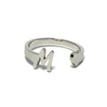 Anillo acero letra - M