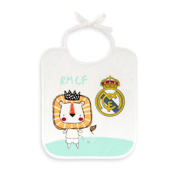 Set 2 BABEROS rizo plastificado oficial Real Madrid