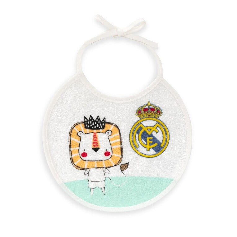 Set 2 BABEROS rizo plastificado oficial Real Madrid