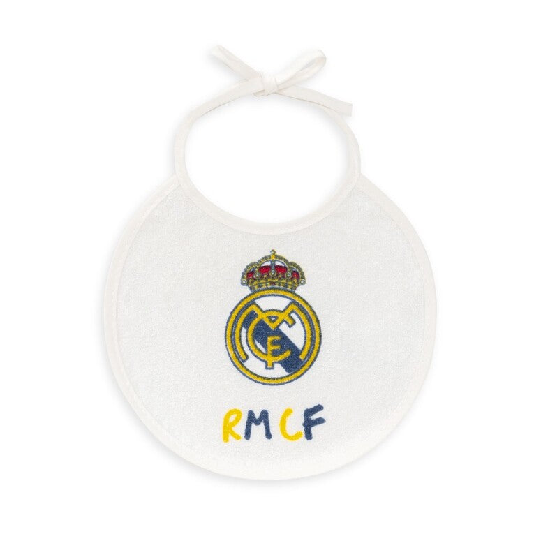 Set 2 BABEROS rizo plastificado oficial Real Madrid