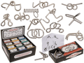Juego de paciencia mini de metal con 12 diseños surtidos de rompecabezas de alambre, enviado aleatoriamente