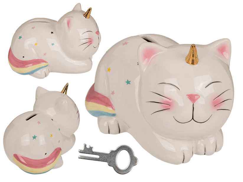 Hucha con candado UnicornCAT