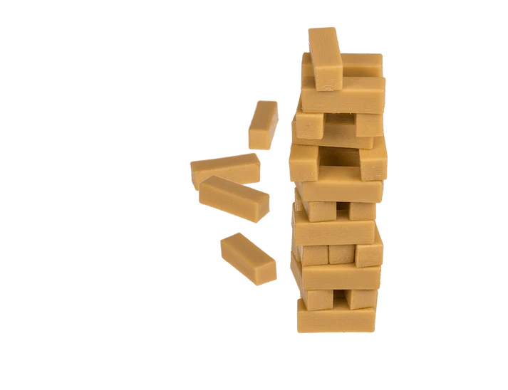 Mini juego de bloques apilables de madera