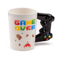 Game Over – Taza de Dolomita 400 ml con Asa en Forma de Mando