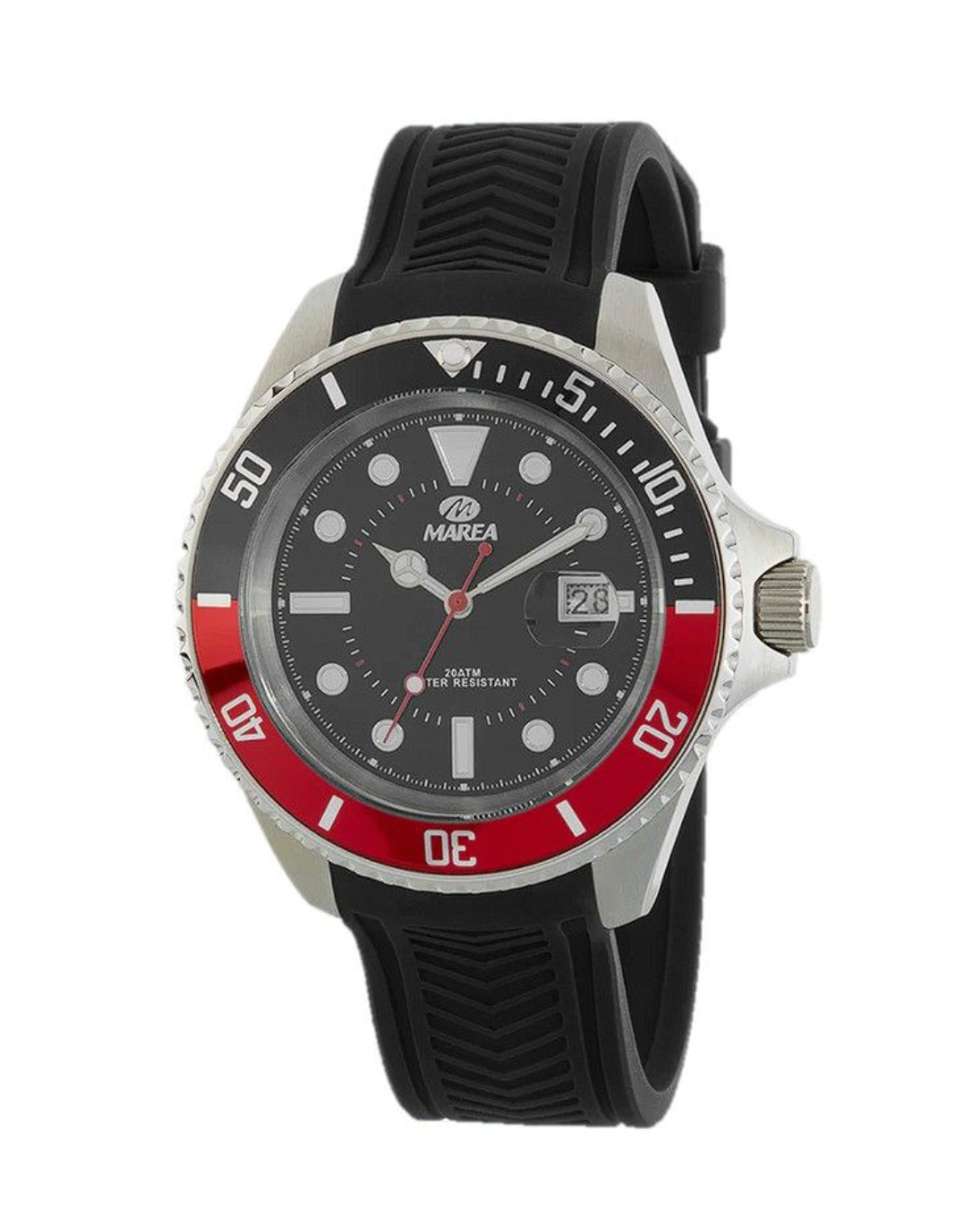Reloj Marea Hombre B36196/1 Sport Negro y Rojo 43 mm