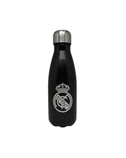 Botella negra Real Madrid de acero inoxidable 550 ml