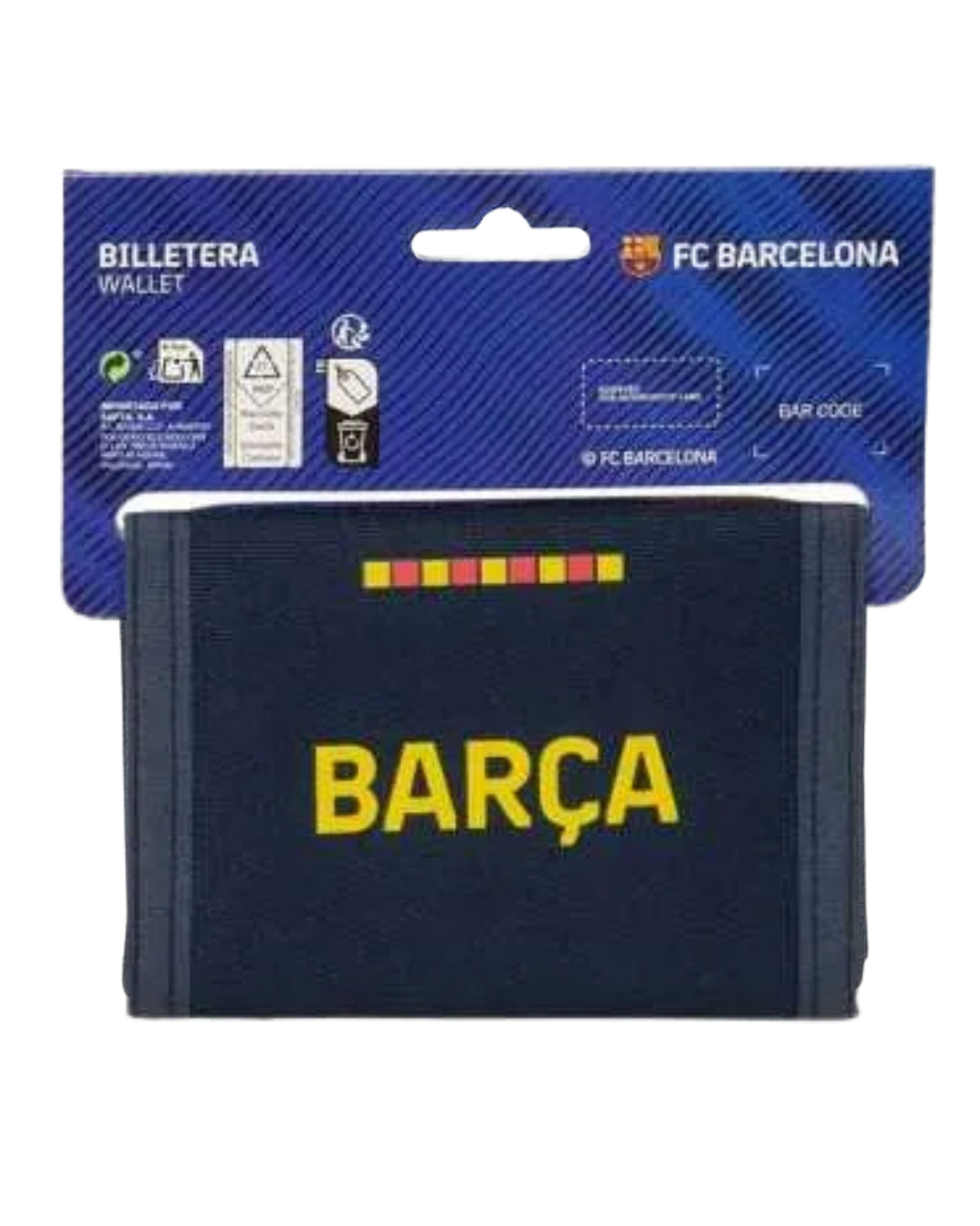Cartera Billetera FC Barcelona 1ª Equipación 2026-2027 Oficial con Monedero y Velcro