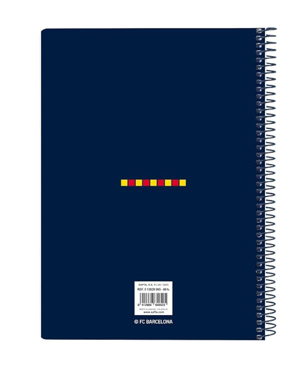 Libreta oficial FC Barcelona 80 hojas cuadriculadas