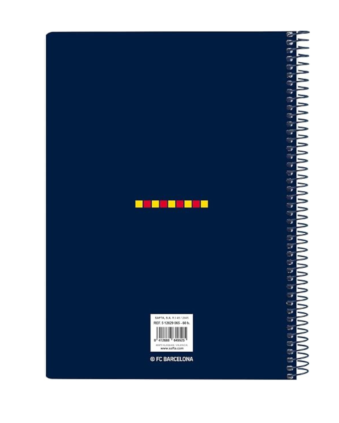 Libreta oficial FC Barcelona 80 hojas cuadriculadas