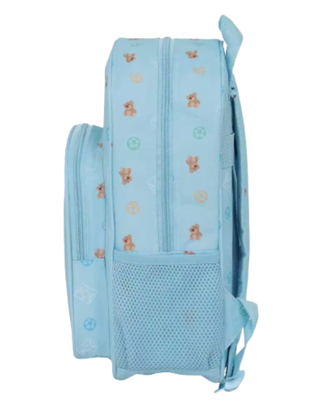 Mochila Infantil Real Madrid Oficial – Adaptable a Carro 34 cm Azúl
