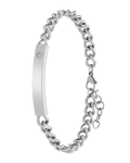 Pulsera de Hombre Marea Jewels C00103/389 de Acero Plateado con Placa
