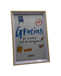 Cuadro 10x15 "Gracias por enseñar con el corazón"