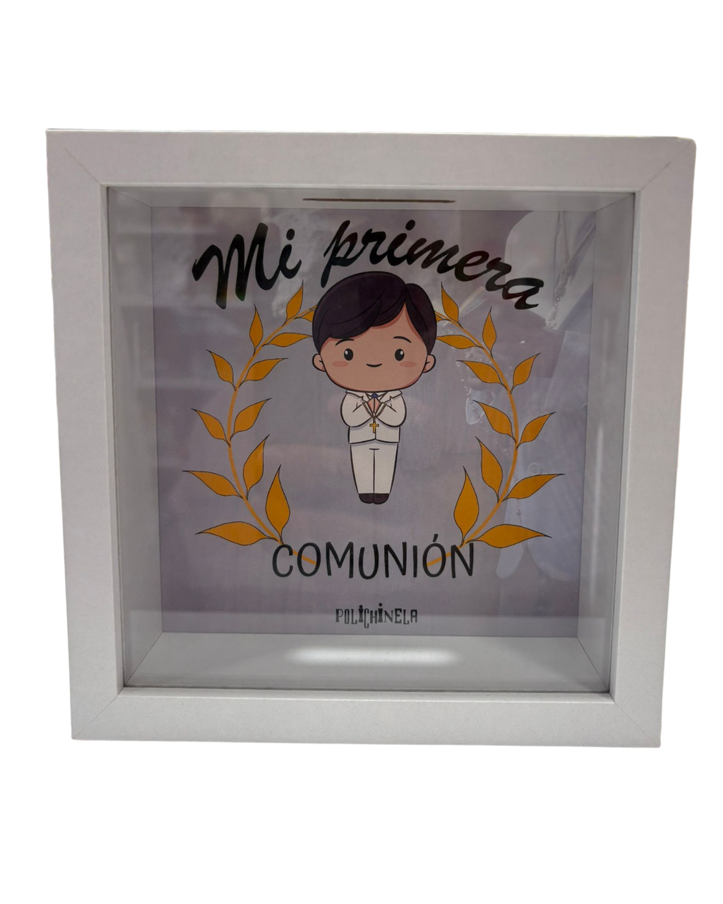 Hucha comunión niño