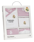 Set Regalo 5 Piezas REAL MADRID Algodón Estampado ROSA