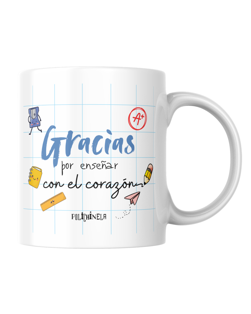 Taza "Gracias por enseñar con el corazón"