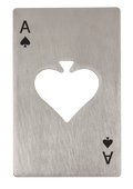 Abrebotellas de metal Poker color plateado