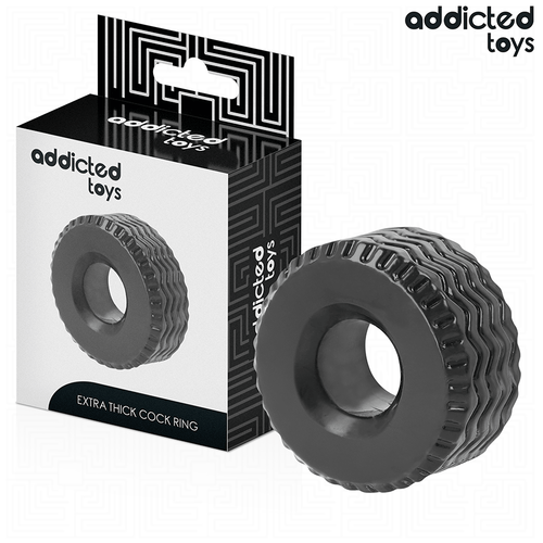 Addicted Toys anillo para el pene extra grueso negro - imagen 1