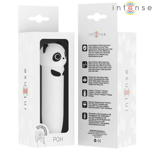 POH BALA VIBRADORA PANDA RECARGABLE USB 10 X 2.2 CM