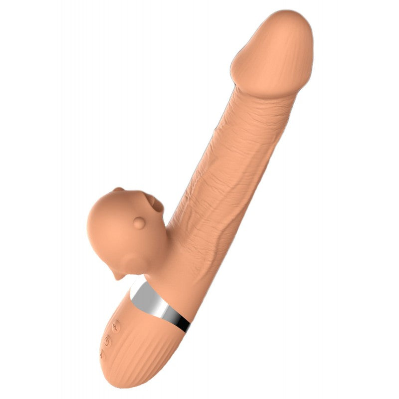 Basia Vibrador Doble Up&Down + Lengua Recargable 45 modos