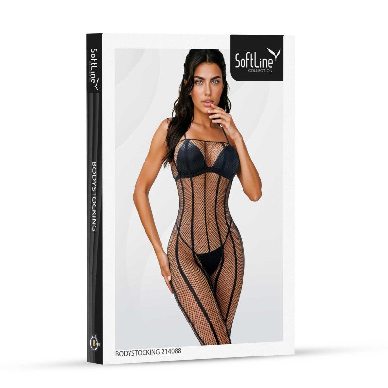 Bodystocking de Malla Negro SoftLine Talla S-L