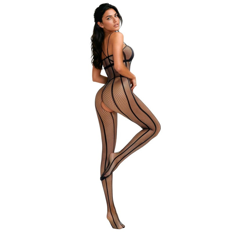 Bodystocking de Malla Negro SoftLine Talla S-L