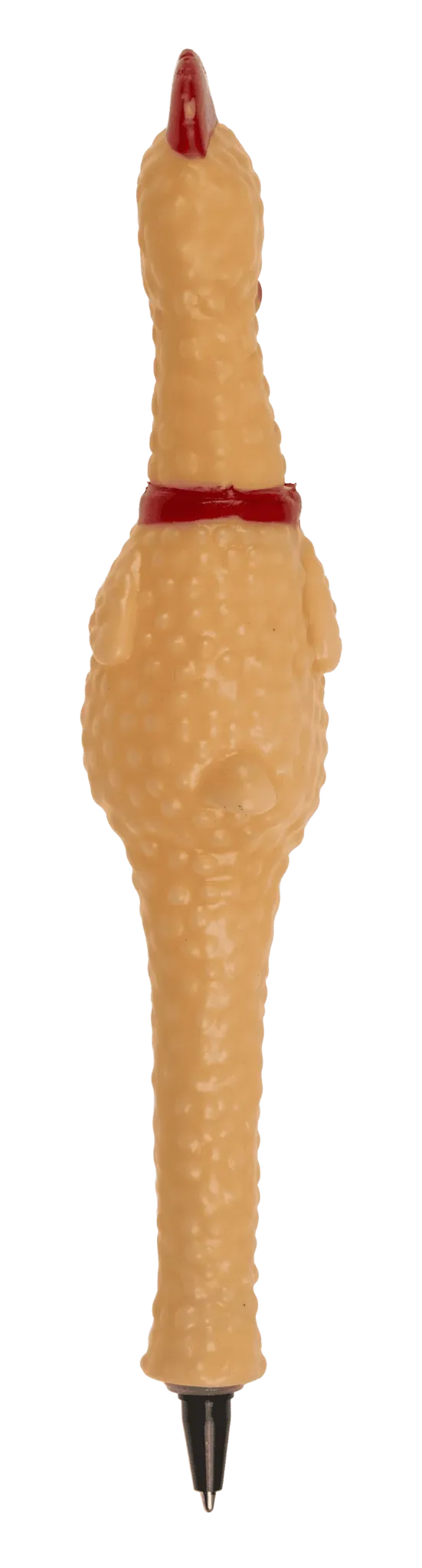 Bolígrafo pollo de color beige vista trasera