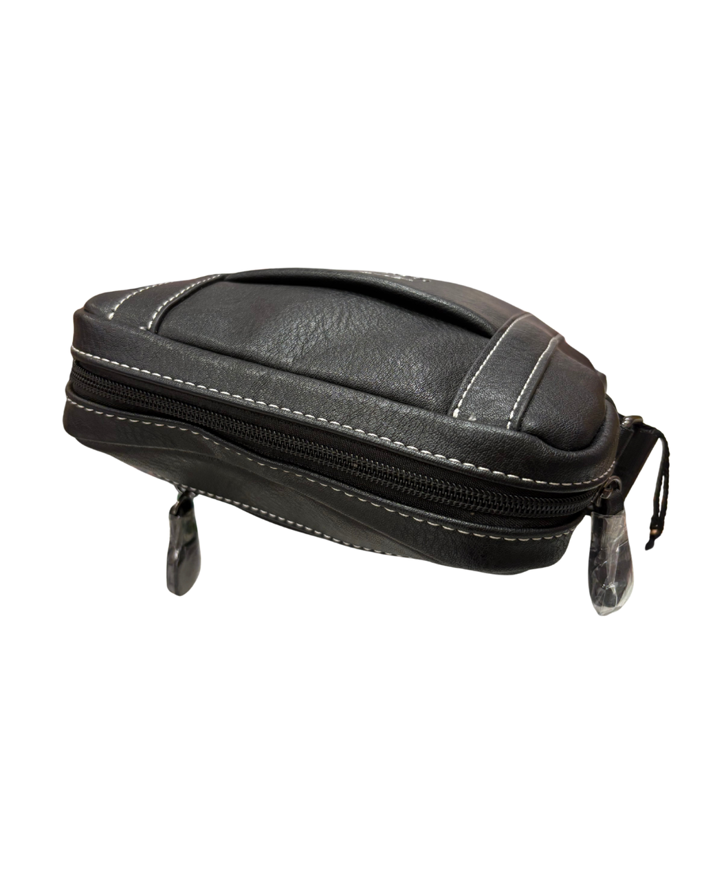 Bolso bandolera Jaguar 7814PE negro vista superior del compartimento central con cremallera