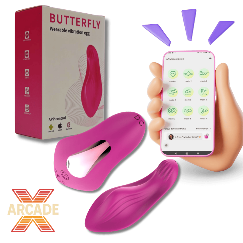Butterfly - Tanga Vibrador Recargable con APP