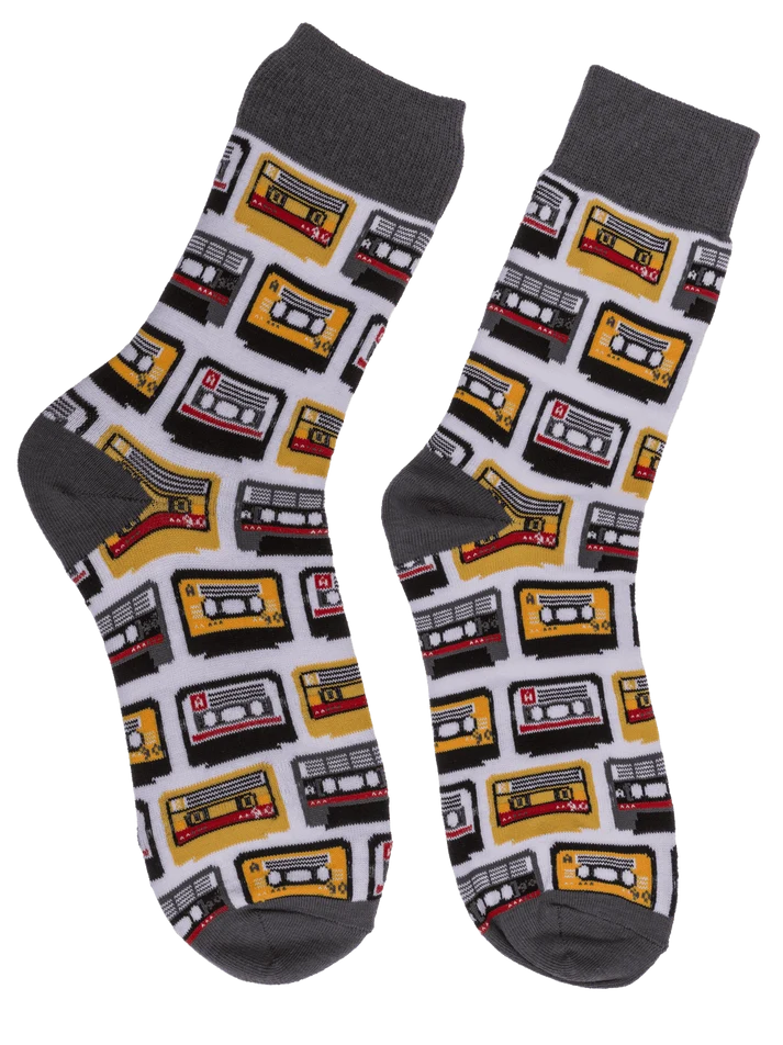 Calcetines cassettes estampado retro talla 42-46