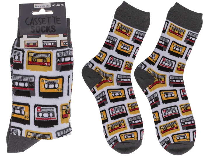 Calcetines originales música retro detalle y presentación