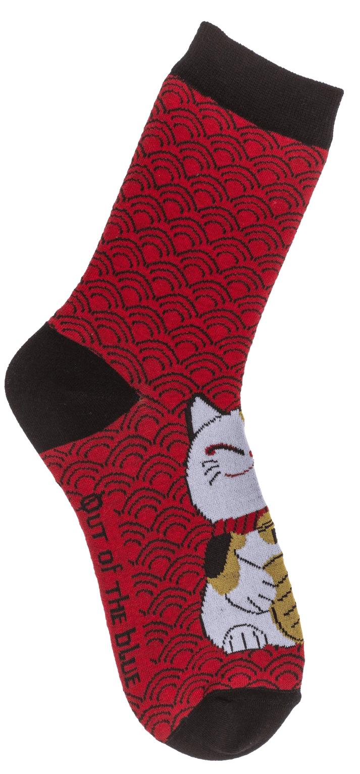 Calcetines Lucky Cat Socks plegados con etiqueta talla 36-42
