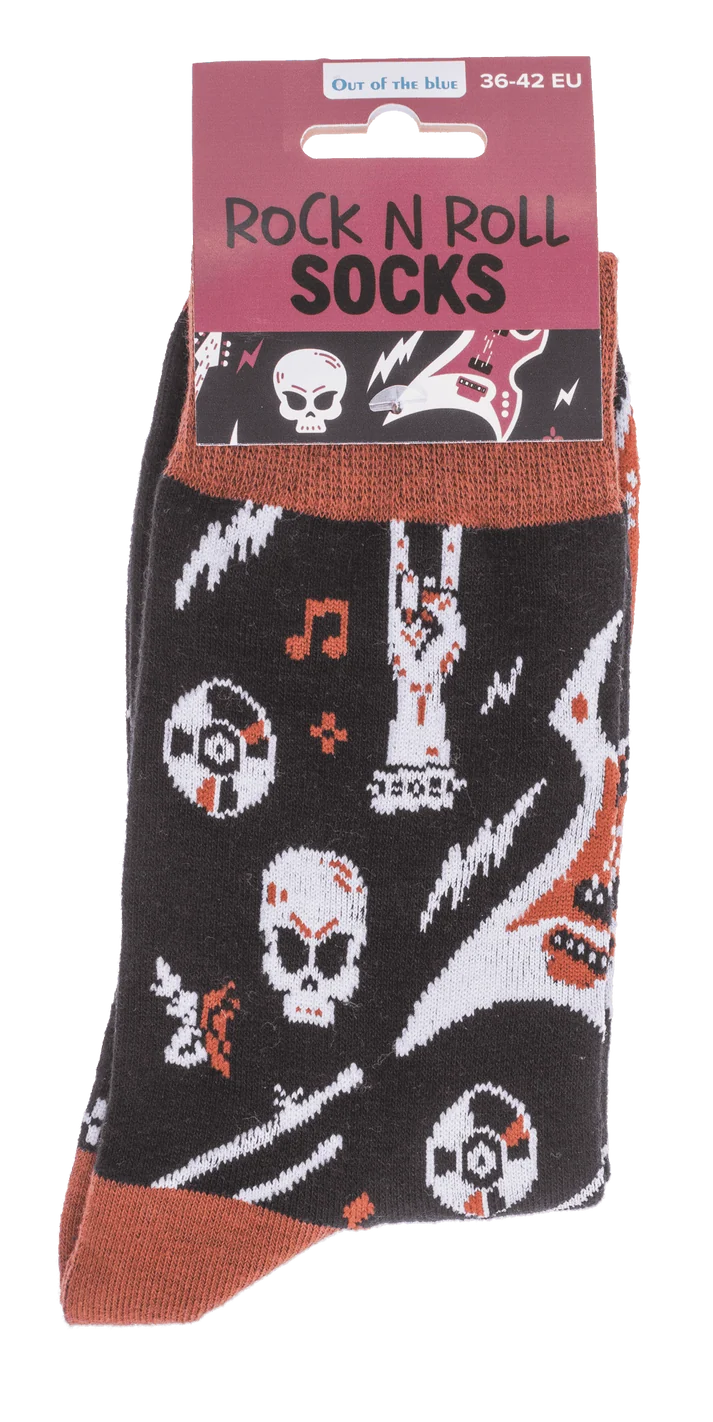 Calcetines rock con etiqueta Rock N Roll Socks