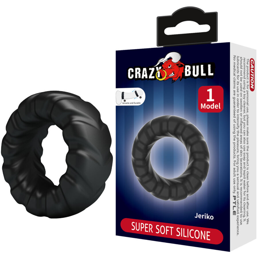 Crazy Bull Jeriko anillo de silicona negro modelo 1 - imagen 1