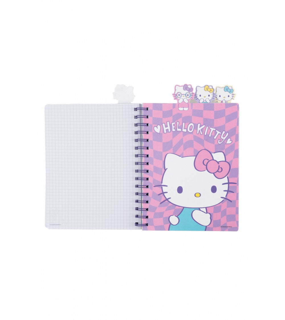 Cuaderno Escolar Espiral A5 Hello Kitty - Colorful
