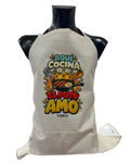 Delantal de poliéster Aquí cocina el puto amo