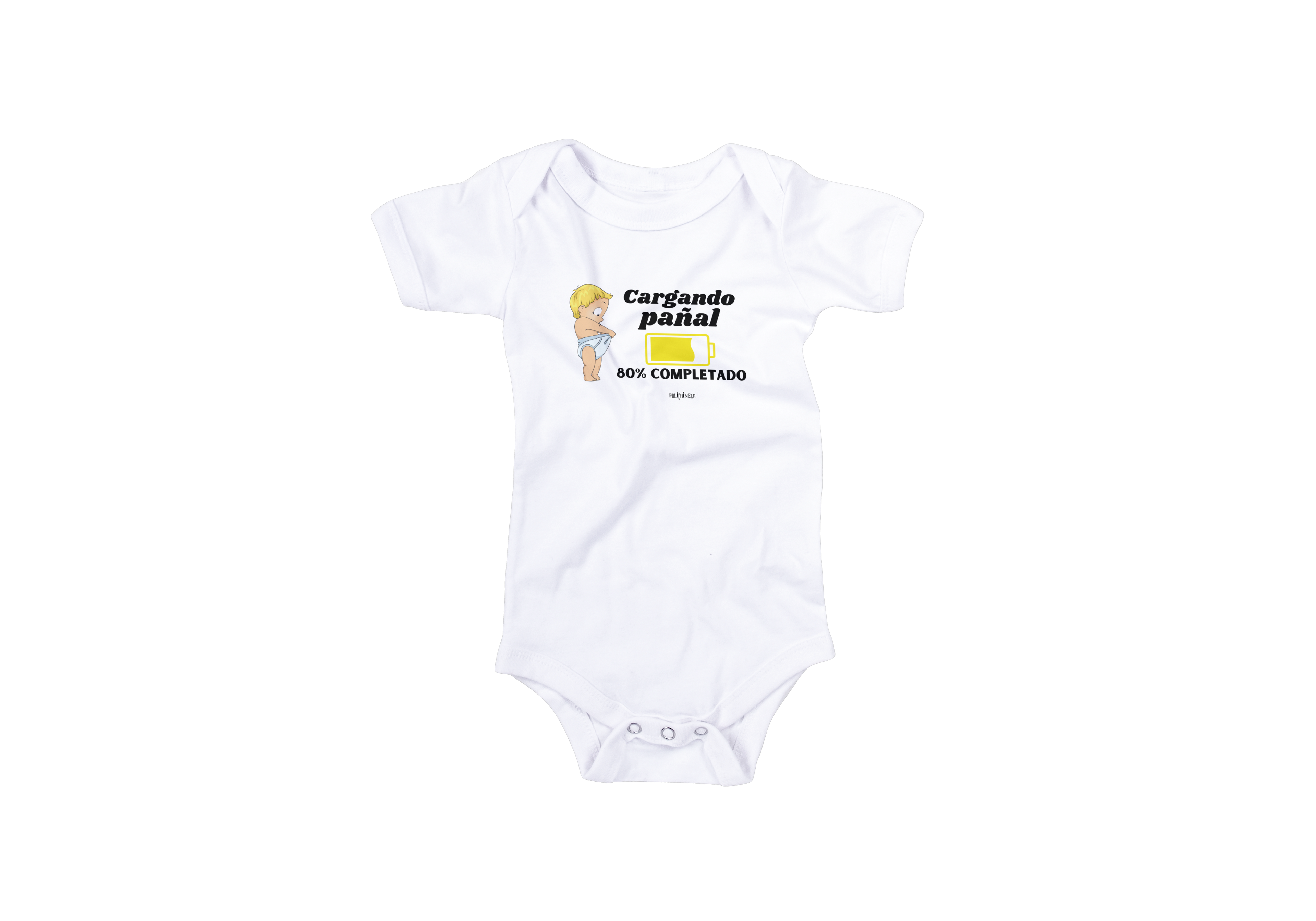 Body bebé - Cargando pañal 80% (Niño)