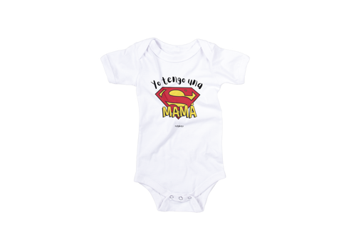 Body bebé Yo tengo una súper mamá
