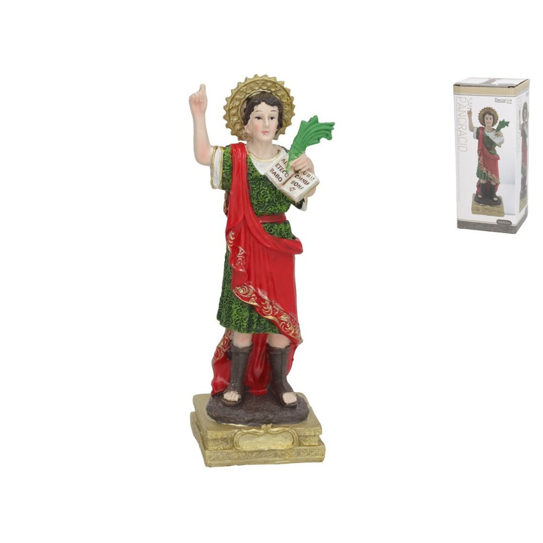 Figura religiosa de San Pancracio de resina de 19,5 cm