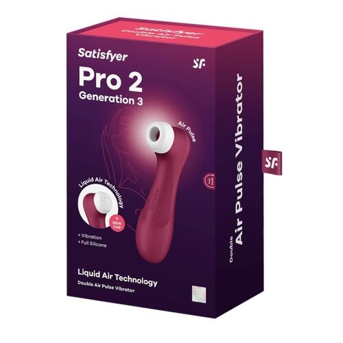 SATISFYER Pro 2 Generation 3 – Liquid Air Technology Granate