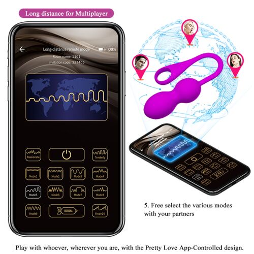 Pretty Love Elvira – Bolas Kegel Vibratorias con App y Control Remoto