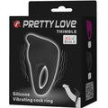 PRETTY LOVE THIMBLE – ANILLO VIBRADOR NEGRO