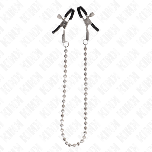 Kink – Pinzas para Pezones Ajustables con Cadena de Bolas 30 cm