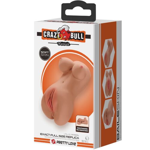 Crazy Bull Hannah – Masturbador Realista Doble Vagina y Ano